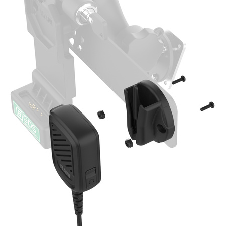 GDS® Uni-Conn™ Blocare PTT Telecomandă cu microfon pentru difuzor pentru ESChat și Zello