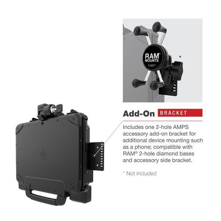 RAM® Powered Locking Dock pentru tableta Zebra ET8x 2-in-1