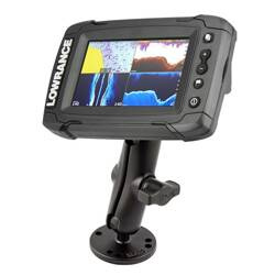 Suport dublu cu bilă RAM® pentru seriile Lowrance Elite-4 și Mark-4