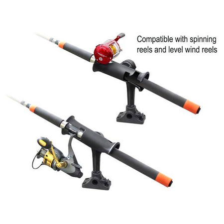 RAM® Tube Jr.™ Suport pentru tijă cu Bulkhead/Flat Surface Base - 4" Post