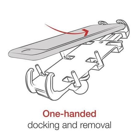 Suport pentru telefon RAM® Quick-Grip™ XL cu bază de ghidon RAM® Tough-Strap™