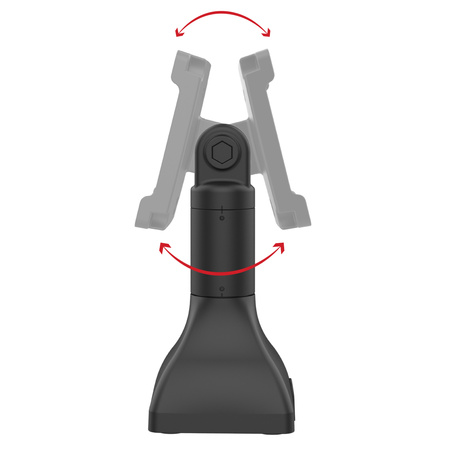 RAM® 7" Pedestal Mount cu 100mm & 75mm VESA și traseu pentru cabluri