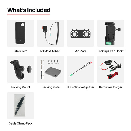 GDS® Kit microfon pentru difuzor PTT cu blocare pentru XCover7 Pro/6 Pro - Kodiak