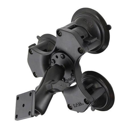 Suport cu trei ventuze RAM® Twist-Lock™ cu placă AMPS dreptunghiulară