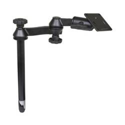RAM® Stâlp superior de 12" cu brațe oscilante duble și placă VESA de 75x75mm