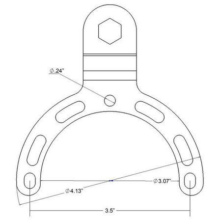 RAM® Bază sferică pentru rezervor de benzină mic pentru motociclete