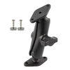 RAM® Double Ball Mount cu hardware de montare pe panou plat - Șuruburi de 3/4"