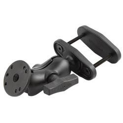 RAM® 2.5" Suport de prindere pentru stâlp pătrat cu placă AMPS rotundă - braț scurt