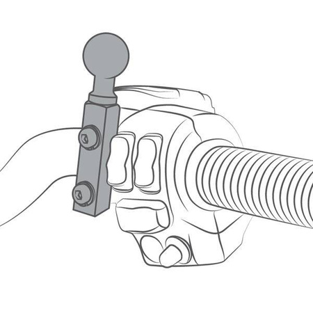 RAM® Suport rezervor de frână/ ambreiaj pentru motocicletă pentru Apple iPhone 5 & 5s