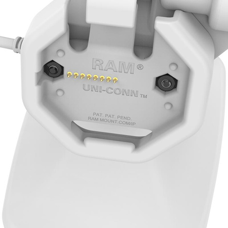 GDS® Uni-Conn™ Powered Locking Tilt & Swivel Dock cu USB-C + Data Gray