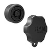 Buton de securitate RAM® Pin-Lock™ cu model cu 4 pini pentru brațe cu soclu de dimensiune B