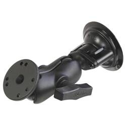 Suport cu ventuză RAM® Twist-Lock™ cu adaptor pentru placă rotundă - scurt