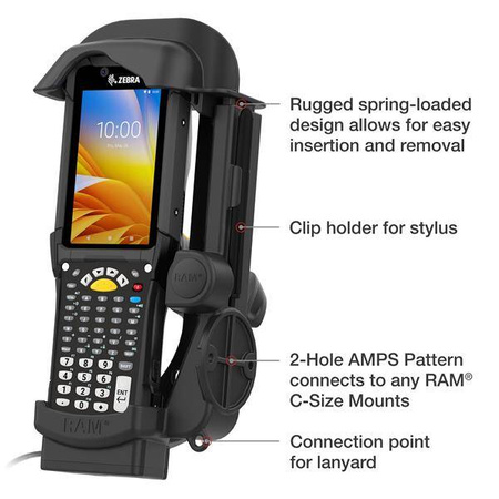 RAM® Powered Dock pentru Zebra MC9400 & MC9300