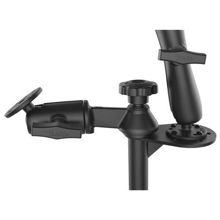 RAM® Tele-Pole™ cu stâlpi de 4" și 5" și suport VESA cu bilă dublă 75x75mm