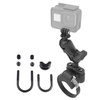 RAM® Suport U-Bolt pentru ghidon ATV/UTV cu adaptor pentru cameră de acțiune