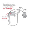 RAM® Level Cup 16oz Drink Holder cu bază U-Bolt - .5" - 1.25" Rails