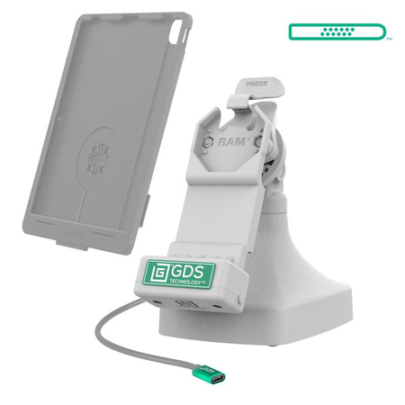 GDS® Uni-Conn™ Dock înclinat și pivotant cu USB-C - Gri