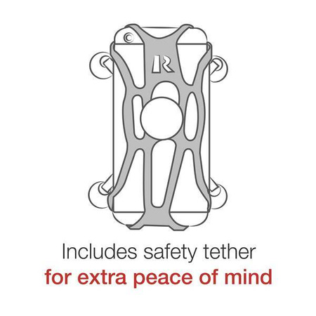 Suport mare pentru telefon RAM® X-Grip® cu bază de ghidon RAM® Tough-Strap™