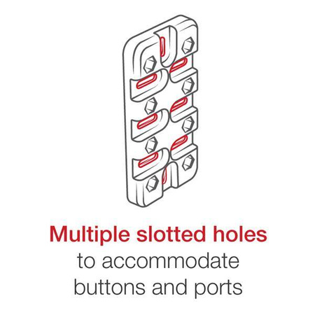 Suport universal RAM® Finger-Grip™ cu curea și bază pentru clemă pentru furtun