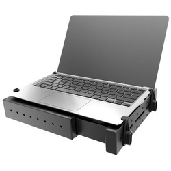 RAM® Tough-Tray™ Suport pentru laptop încărcat cu arc, cu brațe plate de reținere