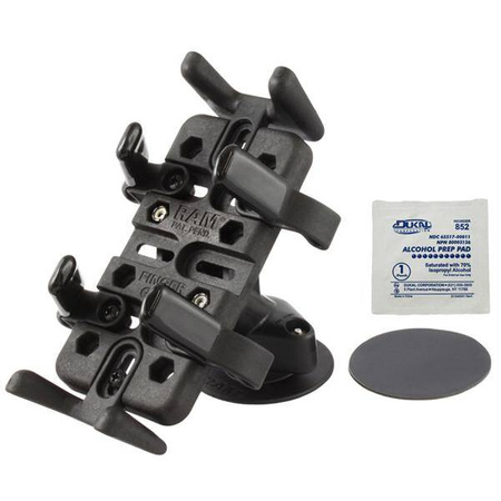 Suport pentru GPS și radio RAM® Finger-Grip™ cu adeziv flexibil pentru montare pe tabloul de bord