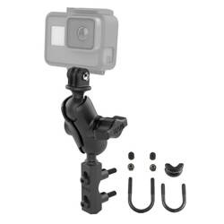 RAM® Baza rezervorului de frână/ ambreiaj pentru motocicletă cu suport pentru cameră de acțiune