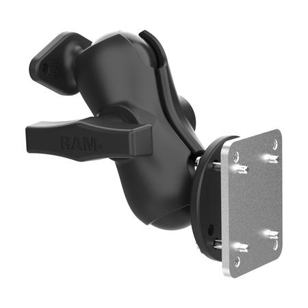 Suport pentru tabloul de bord RAM® cu placă de susținere și placă diamantată - dimensiune C scurt