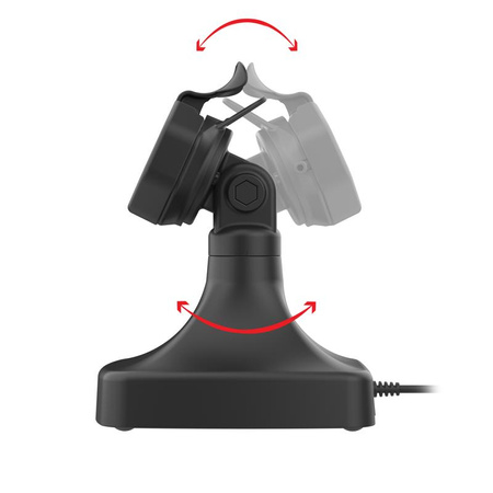 GDS® Uni-Conn™ Dock alimentat cu înclinare și pivotare cu PoE + date