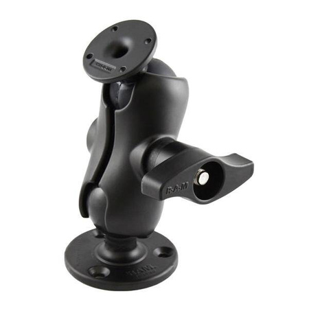 RAM® Ball Mount cu placă AMPS rotundă și placă rotundă mare - scurt