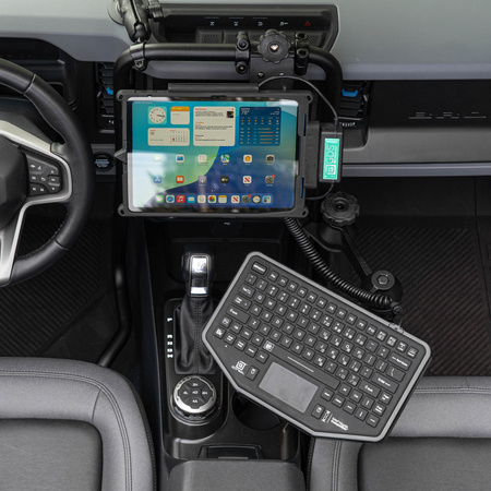 RAM® 90-Degree Dual Swing Arm Mount cu bilă pentru Tough-Bar™