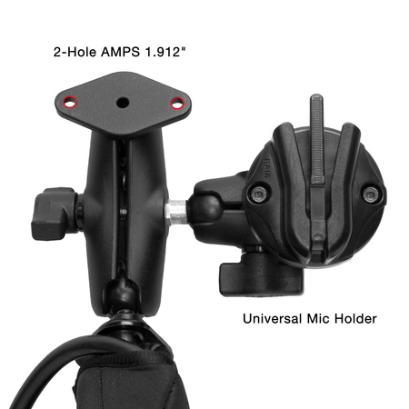 RAM® Tough-Wedge™ Pachet de montare temporară radio + microfon pe vehicul