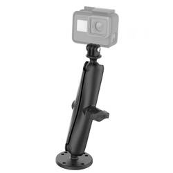 RAM® Mount Drill-Down cu braț cu priză dublă cu adaptor pentru cameră de acțiune