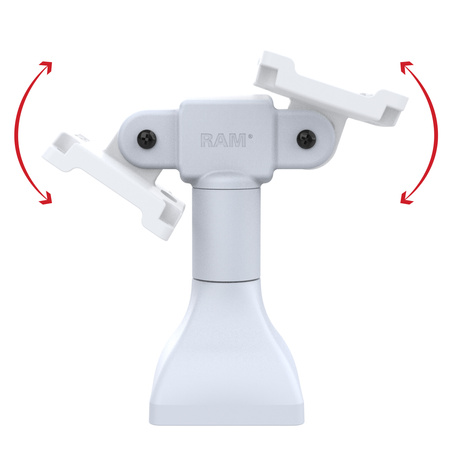 Suport pe piedestal RAM® 7" cu două adaptoare VESA de 75 mm - Gri