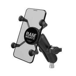 RAM® X-Grip® Suport pentru telefon cu bază de prindere pentru ghidon de motocicletă