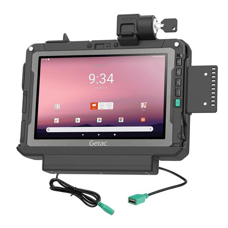 RAM® Locking Power + Data Dock pentru Getac ZX10