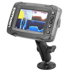 RAM® Suport compozit cu bilă dublă pentru seriile Lowrance Elite-4 și Mark-4