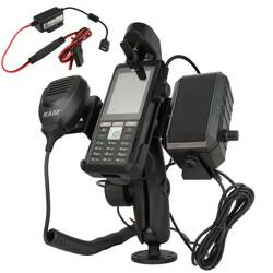 RAM® Suport dublu cu bilă pentru Sonim XP5plus cu difuzor și pachet de cabluri