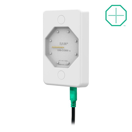 GDS® Uni-Conn™ Dock de perete alimentat cu USB-C - Gri