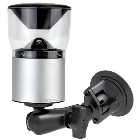 Suport cu ventuză RAM® Twist-Lock™ cu adaptor pentru cameră 1/4"-20 - Mediu