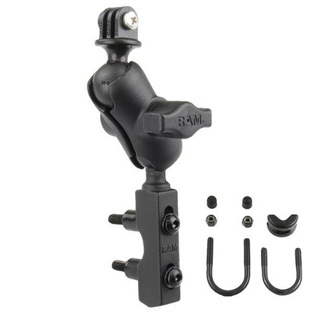 RAM® Baza rezervorului de frână/ ambreiaj pentru motocicletă cu suport pentru cameră de acțiune