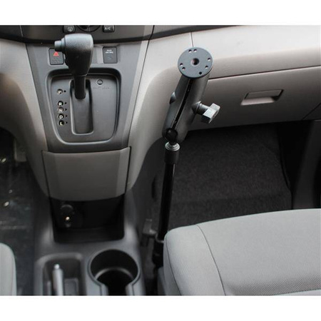 Suport pentru vehicul RAM® Pod HD™ cu tijă de aluminiu de 12" și placă rotundă