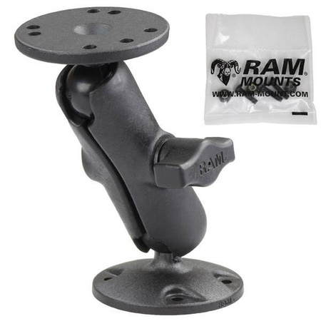 RAM® Suport cu bilă dublă din material compozit cu hardware pentru Garmin Striker + Mai mult
