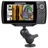 RAM® Drill-Down Suport dublu cu bilă pentru Humminbird Helix 7 - scurt