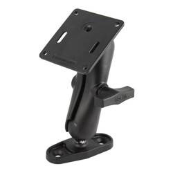 Suport dublu cu bilă RAM® cu placă VESA de 75x75mm și bază cu 2 găuri