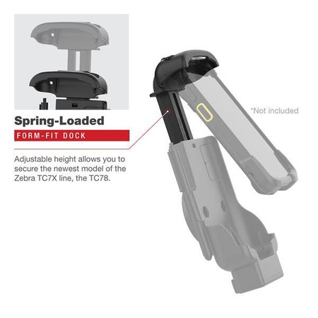 RAM® Key-Locking Form-Fit Powered Dock pentru Zebra TC73 & TC78
