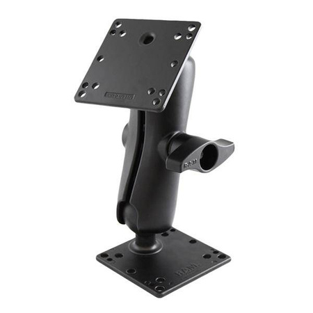 Suport dublu cu bilă RAM® cu două plăci VESA de 100x100mm