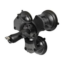 Suport triplu de aspirație RAM® Twist-Lock™ cu știft 1/4"-20