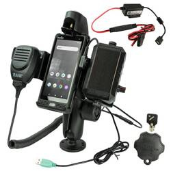 RAM® Suport dublu cu bilă pentru Sonim XP10 cu difuzor și pachet hardwire