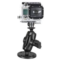 RAM® Drill-Down Suport dublu cu bilă cu adaptor universal pentru camera de acțiune