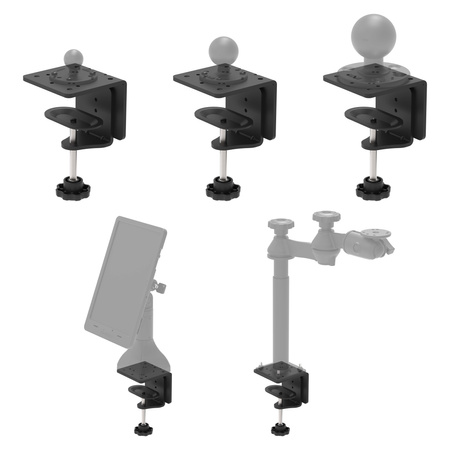 RAM® Heavy Duty C-Clamp Base pentru baze cu bilă și monturi pe piedestal